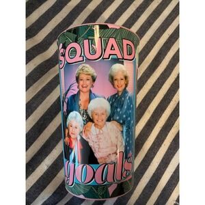 Golden Girls Squad Goals Tumbler Cup Retro TV Show Graphic Drinkware Multicolor